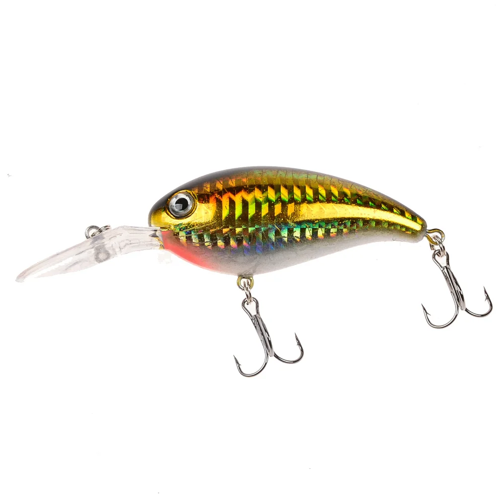 1 Uds señuelo de pesca con manivela cebos duros artificiales 10cm 15g Crankbait Jerkbait Wobbler aparejos de pesca buenos anzuelos triples aparejos - imagen 3
