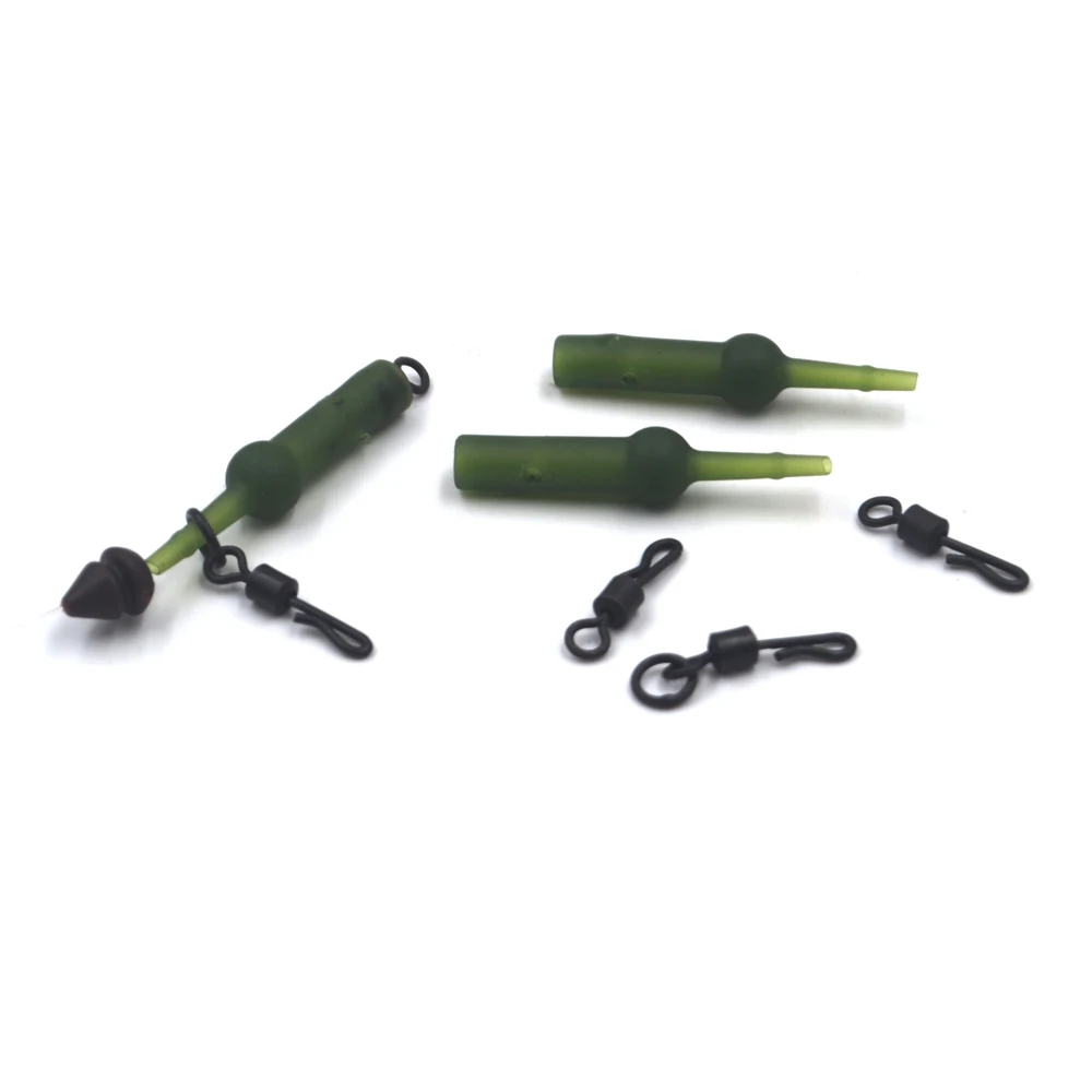 MNFT-manguitos amortiguadores Heli, herramientas de pesca de carpa, aparejos terminales para hacer aparejos, tamaño 34mm, Chod de pesca de carpa de goma, 12 Uds. - imagen 5