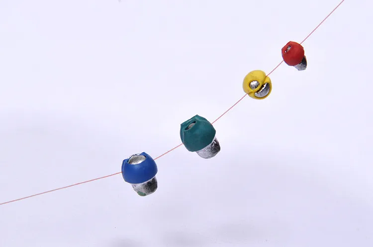 Cubierta de goma para sedal de pesca, protección de plomo hacia abajo, morder, balsa de plomo, señuelo de pesca, accesorios, peso colorido - imagen 3