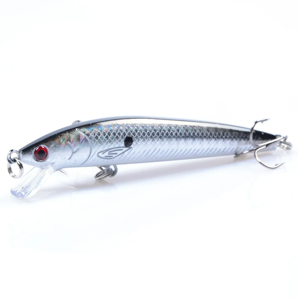 LEOSPORT-señuelo de pesca duro de 9,5 cm, 9g, pececillos, Crankbait, Wobblers, Peche Bass, cebos artificiales, Lucio, carpa, Swimbait - imagen 4