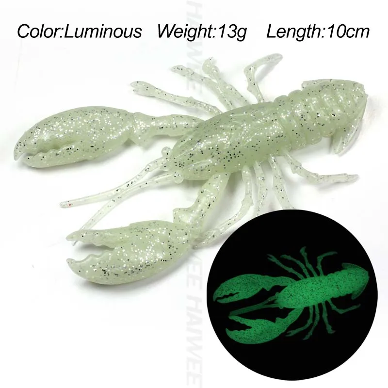 Señuelo de pesca suave, señuelo biónico superrealista, langosta Artificial, 2 unidades/10cm, 13g - imagen 3