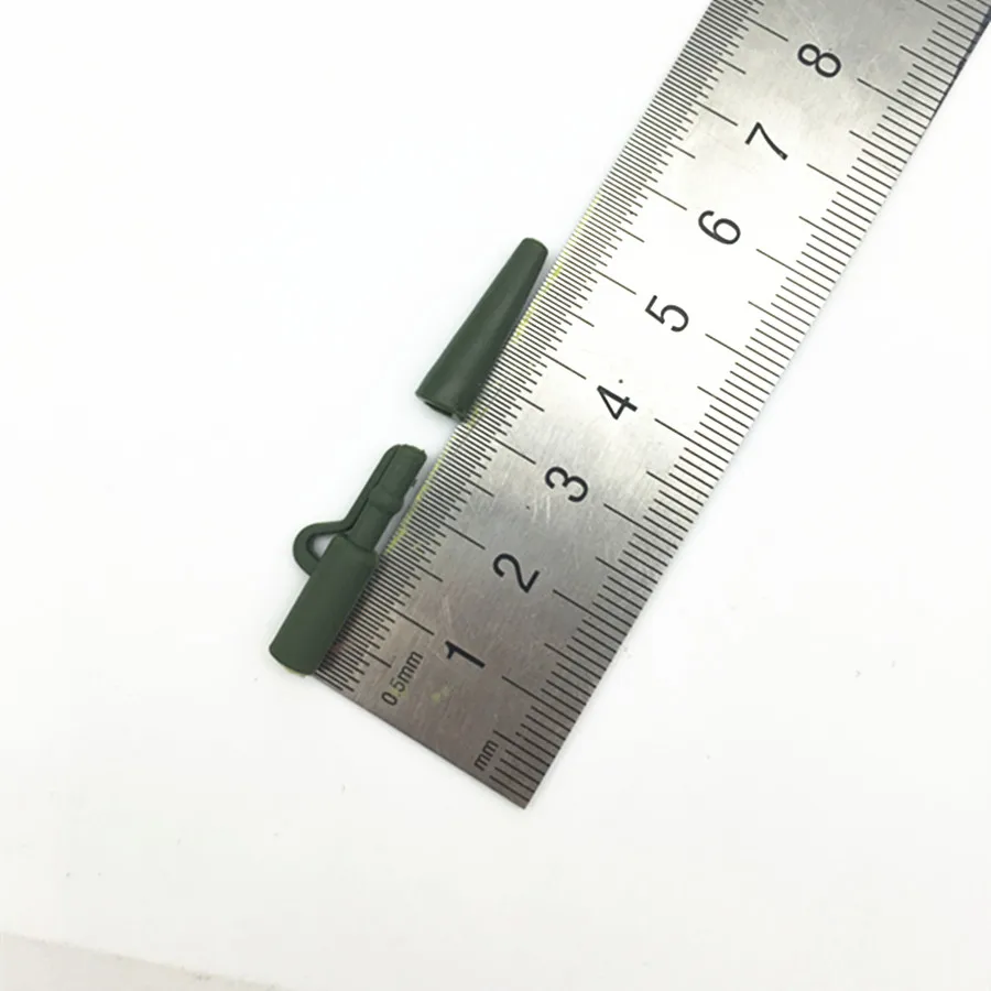 Juego de 20 Señuelos de Pesca de carpa, Clips de plomo de seguridad de alta resistencia, Clips a presión de cambio rápido y goma trasera para aparejos de pesca de carpa - imagen 4