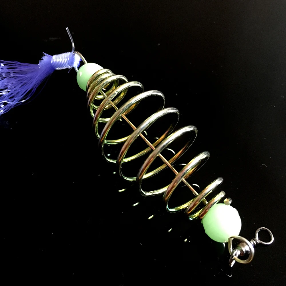 GHOTDA-red de pesca con cordones, malla de cuentas luminosas, resorte de cobre duradero, 2 piezas - imagen 5