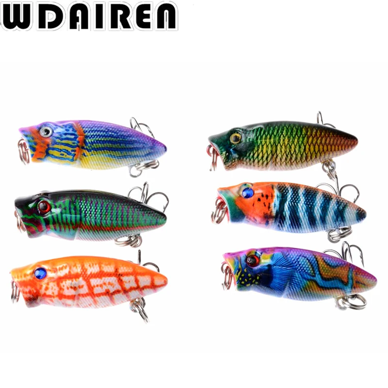 Señuelos de pesca Popper Wobblers artificiales, cebos duros Swimbait Crankbaits, aparejos de pesca de invierno, 3,5 cm, 2,7g, 1 WD-385 - imagen 4
