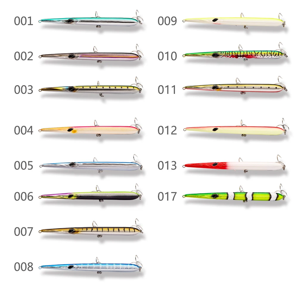 Hunthouse Stylo 210 Spinning Leurre Stickbait aguja lápiz señuelo de pesca de mar 205mm 31g flotante 36g Garfish de hundimiento lento Lw118 - imagen 5