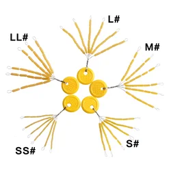 Hyanea 210 unids/lote cilindro de goma Flotador para paradas espacio frijoles tapón Bobber línea de conector para aparejos de pesca