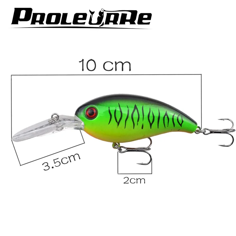 Crankbait-Señuelos de Pesca giratorios, 1 piezas, 13,5g, 10cm, 7 colores, cebo duro, de agua superior Wobblers, excelente aparejos de Pesca japoneses - imagen 2