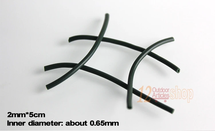 MNFT-20 piezas de goma de silicona para pesca de carpa, accesorios de Carping, 2mm x 5cm, Premium - imagen 3