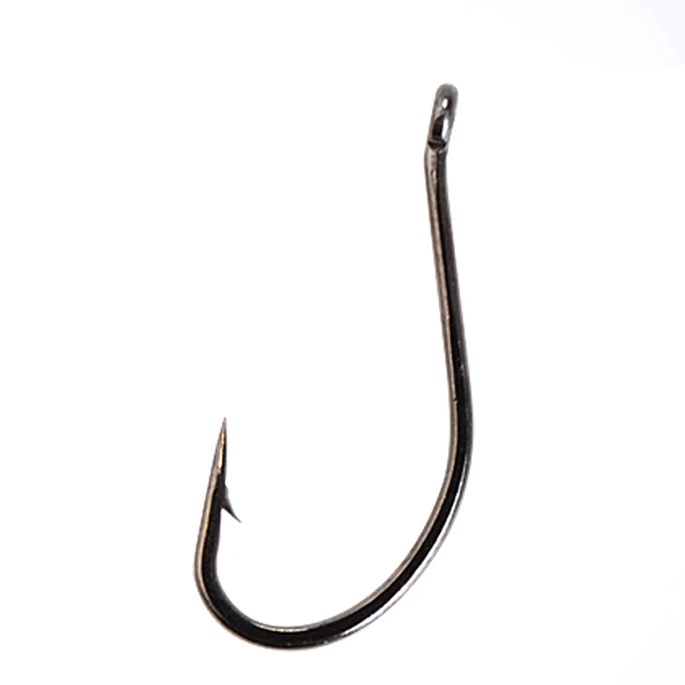 Juego de anzuelos de pesca individuales con anillas MARUSEIGO, 3 paquetes, 21-30 Uds., anzuelo de carpa de acero rico en carbono 4-16 #   Anzuelo de carpa con púas y ojo