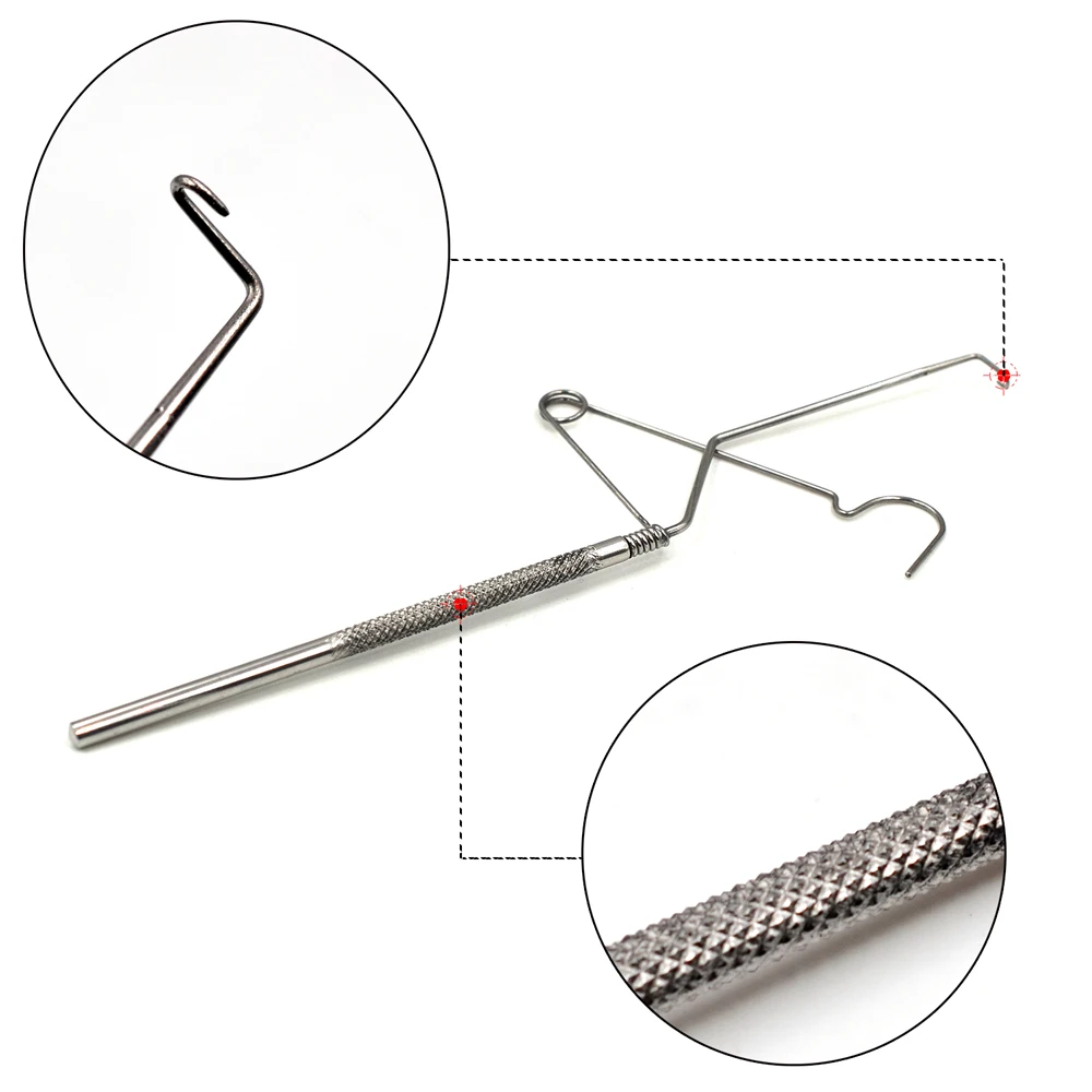 MNFT 1 Uds atado de moscas y herramienta para atar moscas, acabado de látigo, el mejor dispositivo para atar nudos - imagen 4