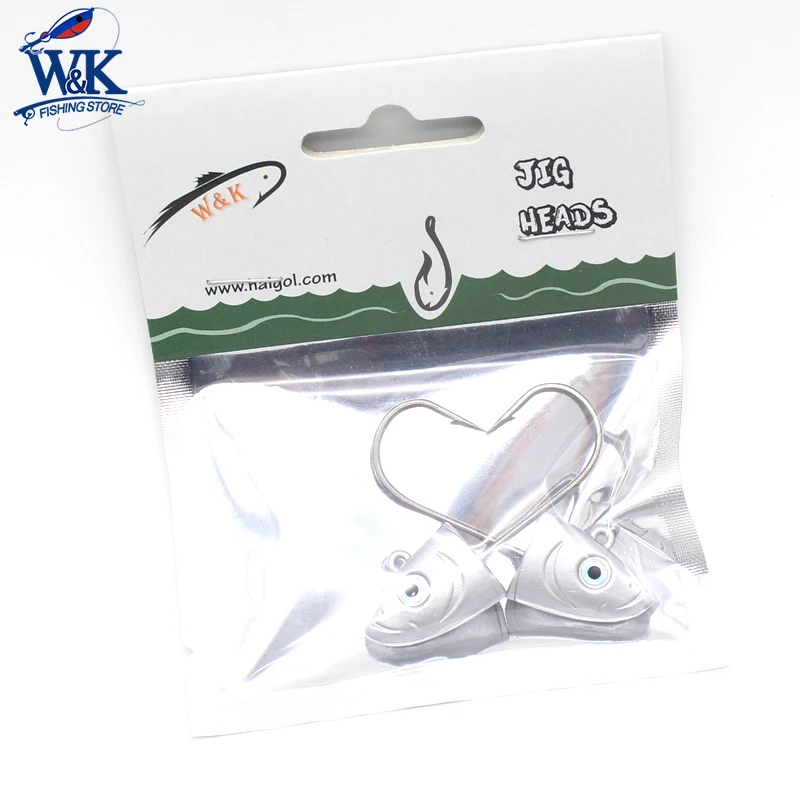 Slinky Shad 22g Jig Head 2 unids/lote en 3/0 anzuelos para sábalo ponderado señuelo de pesca costera JIG Head señuelos blandos JIGS - imagen 5