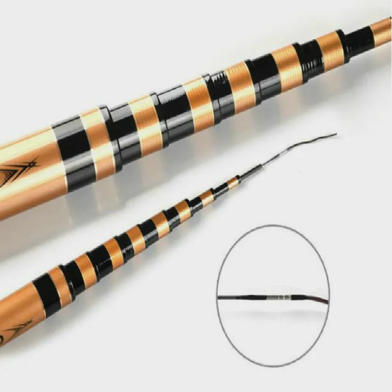 Caña de pescar ultraligera, caña de pescar ultraligera y potente, de carbono, de 8m, 9m, 10m, 11m, 12m, 13m - imagen 5