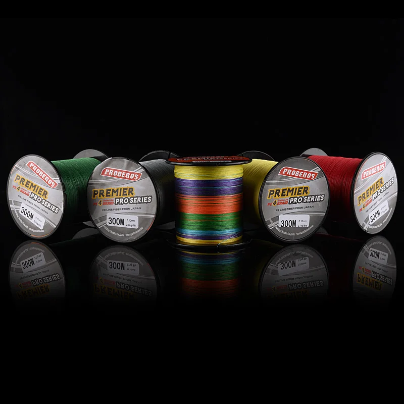 Línea de pesca trenzada de PE multifilamento japonés súper fuerte de 300m, 4 soportes de 6 libras a 100 libras para herramienta de cuerda de alambre de pesca de carpa japonesa B4 - imagen 3