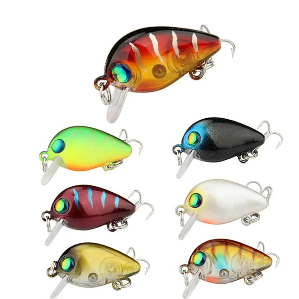 Mini señuelo de pesca Crankbait de 30mm y 1,7g, cebo duro Artificial flotante, aparejos de pececillos japoneses, trucha, lubina, pesca de carpa, 17 colores, 1 unidad - imagen 2