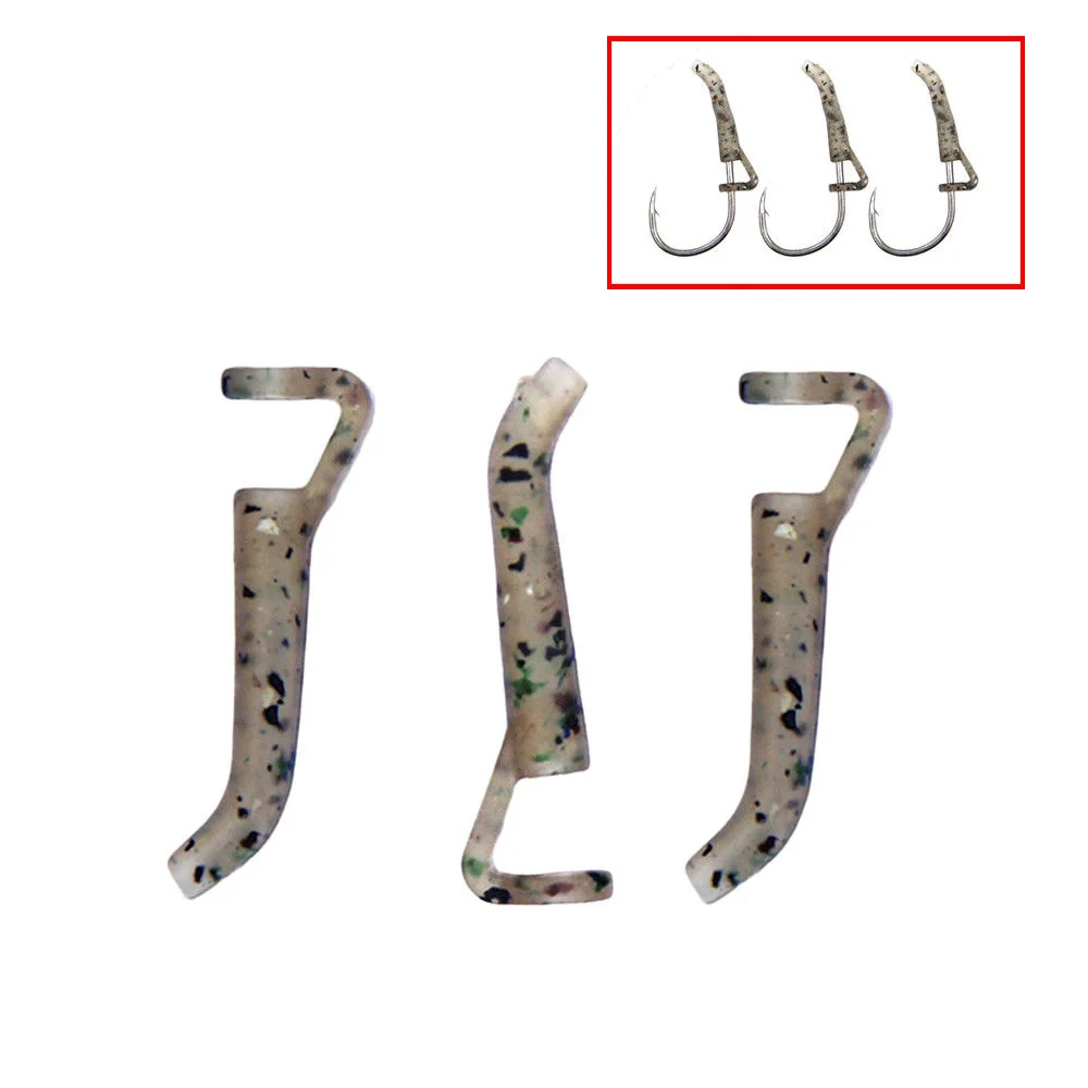 Shaddock-manchons de anzuelo de pesca de carpa, 20 piezas, gancho alineador, aparejo de pelo de carpa, aparejo Terminal, herramienta de accesorios de pesca de carpa - imagen 4