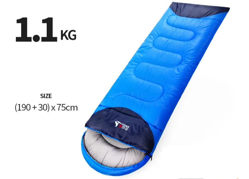 Saco De Dormir tipo sobre impermeable para viaje, Bolsa De Dormir para acampar, senderismo, Accesorios De Playa y campamento, color azul - imagen 3