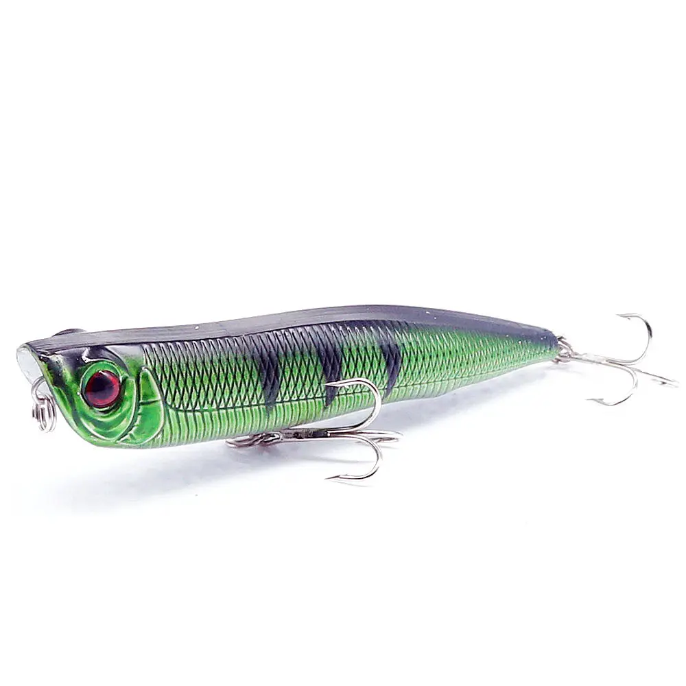 1 lápiz de la PC Wobblers Señuelos de Pesca 10,5 cm 15,7g cebos duros artificiales Lucio Isca carpa cebo de pesca crankbait con 4 # anzuelos - imagen 4