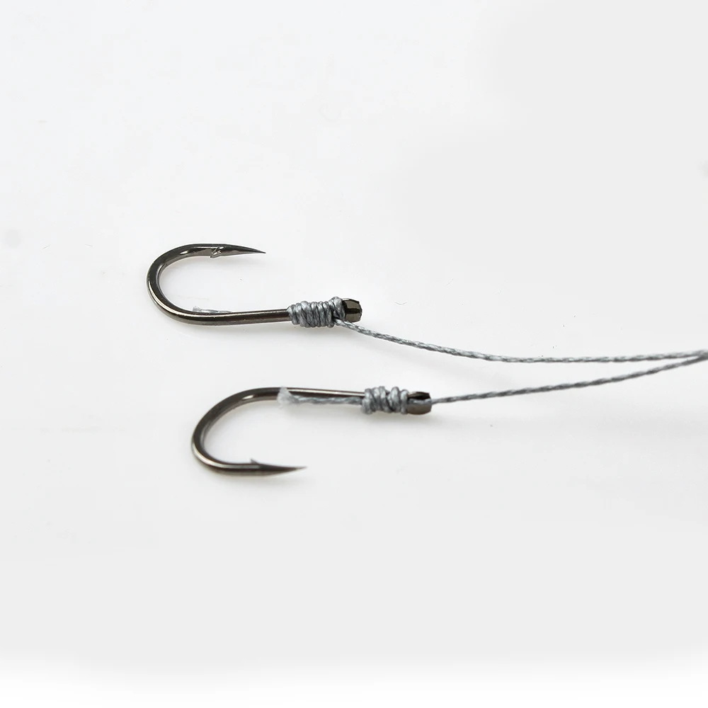 NGB 1 paquete 4 # -10 #   ISEAMA-anzuelo de pesca con línea de púas antimordida de PE, accesorios para anzuelos de carpa individual - imagen 4