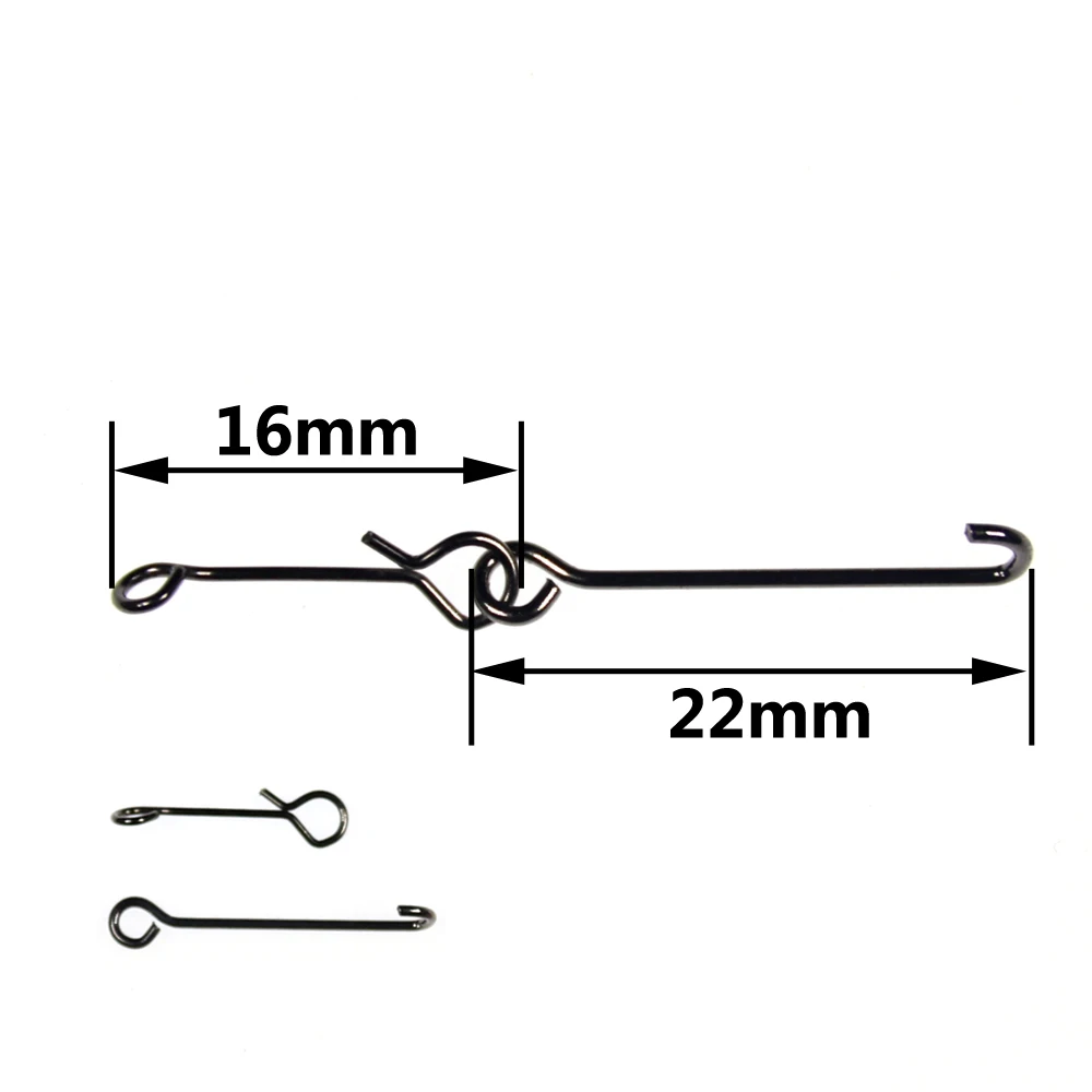 Wifreo 10 juegos 2X conector de cola de movimiento enlace de vástago para Pike Steelhead Streamer Material de atado de moscas - imagen 2