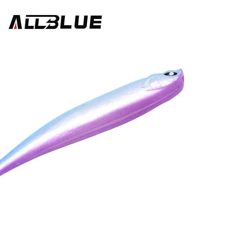 ALLBLUE-señuelo de pesca suave LUKA 3D, cebo suave de 10g/12cm, 4 unids/lote, sábalo de silicona, Lucio, pececillo, Swimbait, señuelo de plástico Jigging - imagen 4