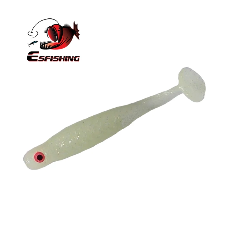ESFISHING-cebo de silicona suave, Minnow de la suerte, 44mm, 12 piezas, Jigging, hielo Artificial, Mini señuelo de pesca - imagen 2