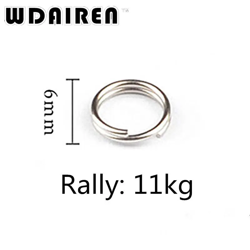 Anillo de pesca de acero inoxidable, Clip giratorio dividido de doble bucle, Conector de gancho de cambio rápido, herramientas de accesorios de pesca de carpa, 20 unids/lote - imagen 2