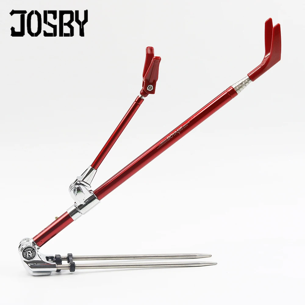 JOSBY-soporte de caña de pescar portátil retráctil, plegable, de acero inoxidable, telescópico, 1,7 M, 2,1 M, 2,3 M - imagen 4