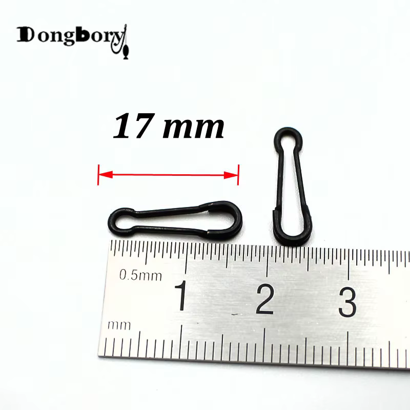 Clips de cambio rápido para pesca de carpa, accesorio de Terminal de pesca de carpa, eslabones giratorios Kwik, 20 Uds. - imagen 2