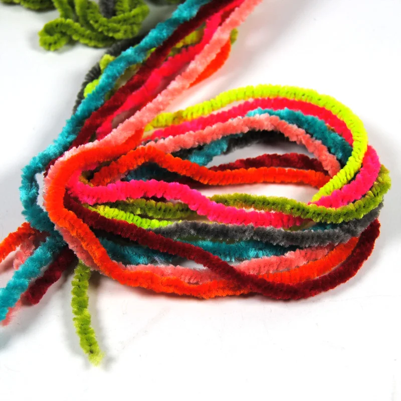 Bimoo-serpentina de gusano para pesca con mosca, 2m, gruesa, 3mm ~ 5mm - imagen 3