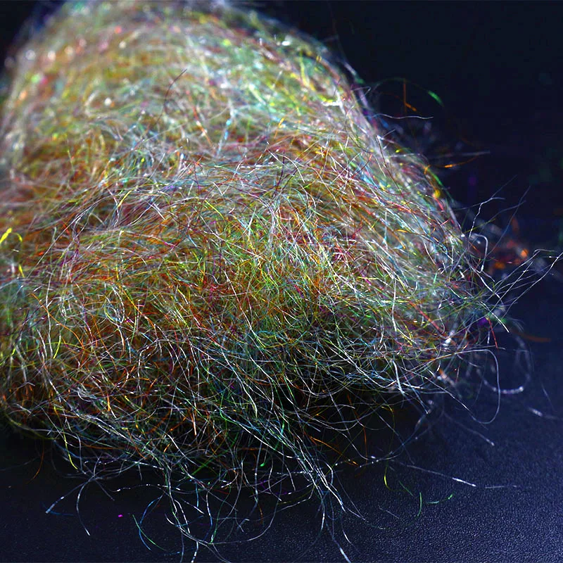 Royal Sissi 2 paquetes de arcoíris scud doblado luz y sombra de arco iris oscuro surtido de dubes scud ninfa collar torácico materiales para atar moscas - imagen 3