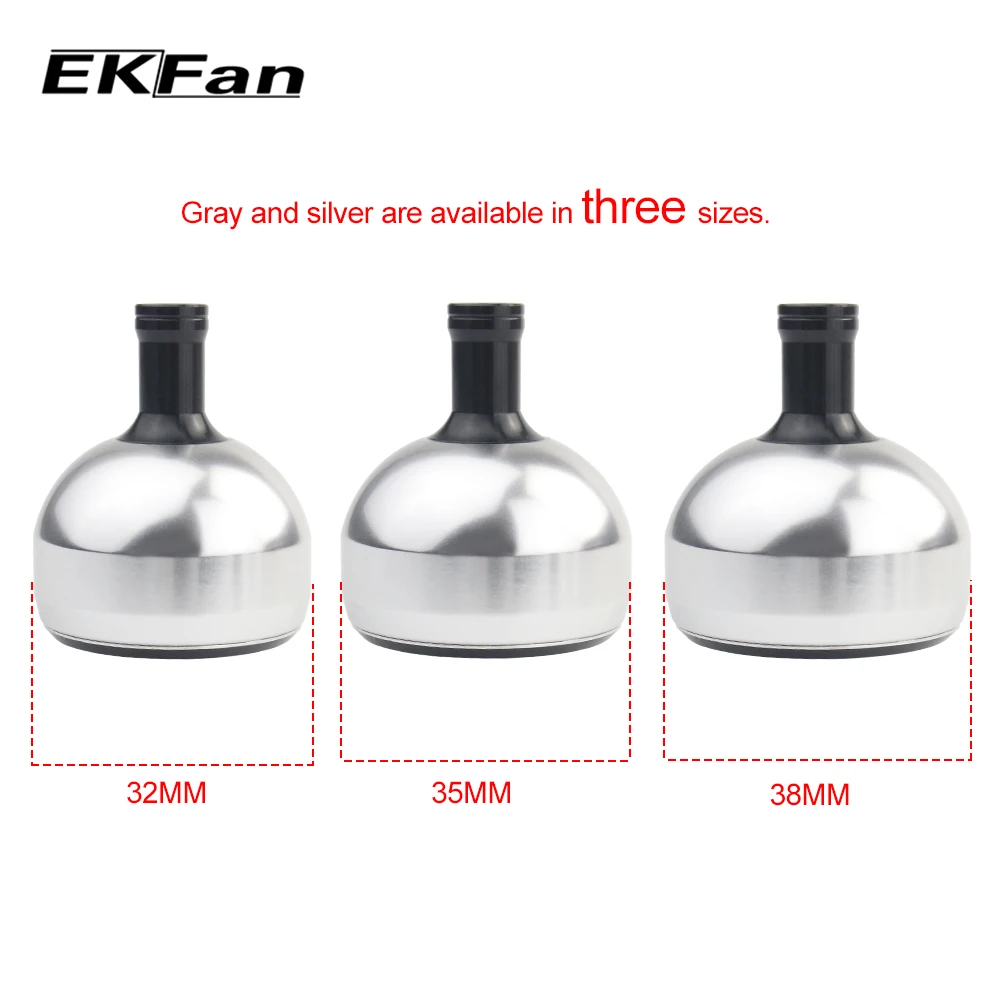 EKFan, 1 unidad, 32mm/35mm/38mm, perilla de mango de pesca de aleación de aluminio para carrete giratorio de fundición de cebo, accesorio de mango de carrete de pesca - imagen 3