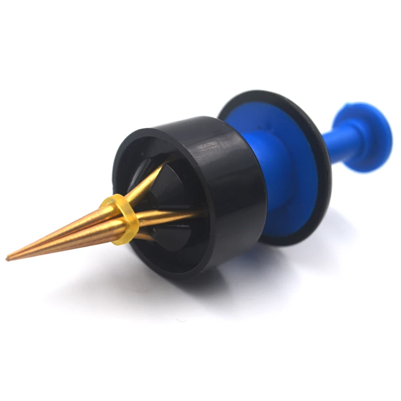 MNFT Clip de gusano de sangre de cobre portátil, Señuelos de cebo de pesca, Clip ligero de gusano de tierra, accesorio de aparejos de pesca, 1PC - imagen 2