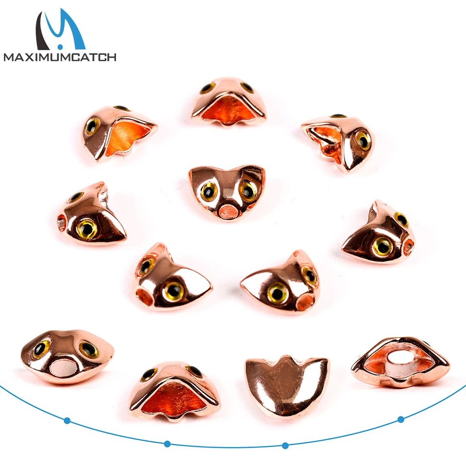 Maximumcatch atado de moscas, cabeza de pez, tamaños de calavera de pescado, atado de moscas, cuentas de tungsteno, Material para atar moscas - imagen 5