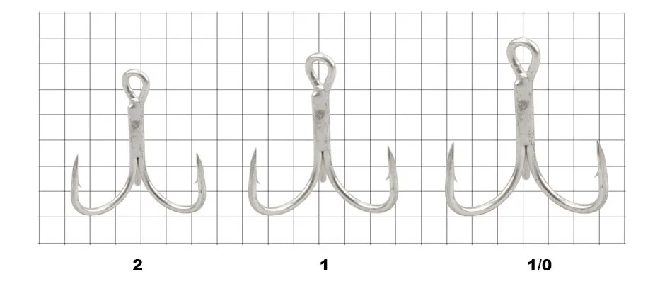 Explore la variedad de ganchos de pesca con diferentes tamaños para un rendimiento óptimo