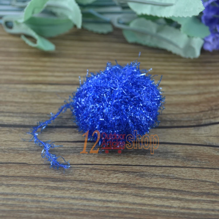 MNFT 750m 15 colores/lote oropel de pesca con mosca chenilla Streamer moscas haciendo línea de destello de cristal conjunto atado de moscas Material aparejos de moscas - imagen 3