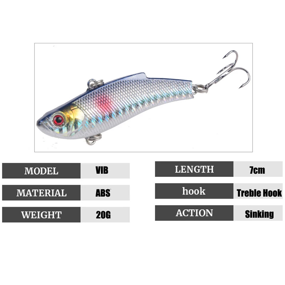 Señuelo de pesca de Metal con lentejuelas, 1 ud., 20g, Wobblers, cebo Artificial duro, ojos 3D, plantilla, Señuelos de Pesca, Jigs, señuelo de agua salada - imagen 3