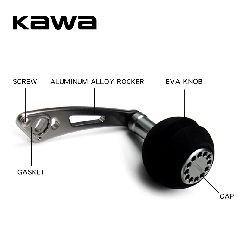 Kawa-carrete de pesca de aleación de aluminio, bola basculante tipo perilla de pesca EVA, 4/8 7x5mm, traje para A/D/S, accesorio de pesca - imagen 5