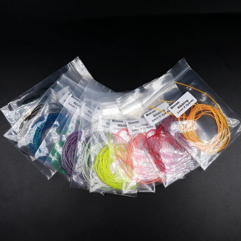 2 yardas/paquete 1mm Material del cuerpo UV perla intermitente cuerda atado de moscas medio acanalado ninfa Streamer - imagen 5
