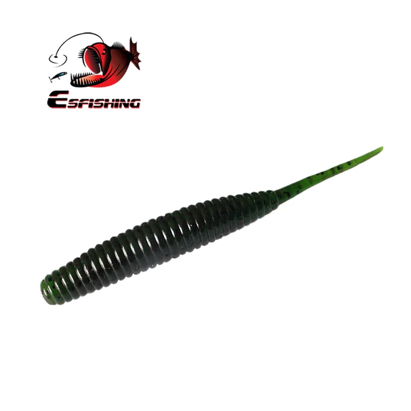 KESFISHING-cola de gusano ML, 4 ", sal perfumada, Wobblers, Artificail, cebo suave para Lucio, Señuelos de Pesca - imagen 2