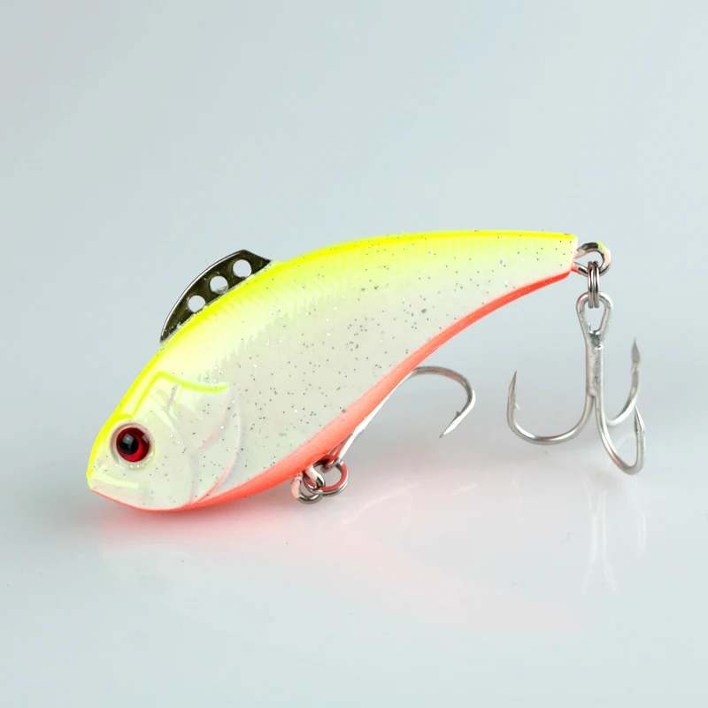 Señuelos de pesca de invierno, cebo duro de 13g VIB con plomo en el interior, pez de plomo, aparejos de pesca de mar, plantilla Wobbler, 1 Uds.