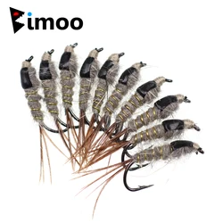 Mosca Ninfa Bimoo T12 – Cola de faisán y pluma para trucha