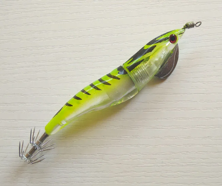 Plantilla de calamar LED luminosa que brilla en la oscuridad, señuelo de pesca duro, anzuelo de calamar afilado, anzuelo de pulpo, anzuelo de pesca en el mar - imagen 4