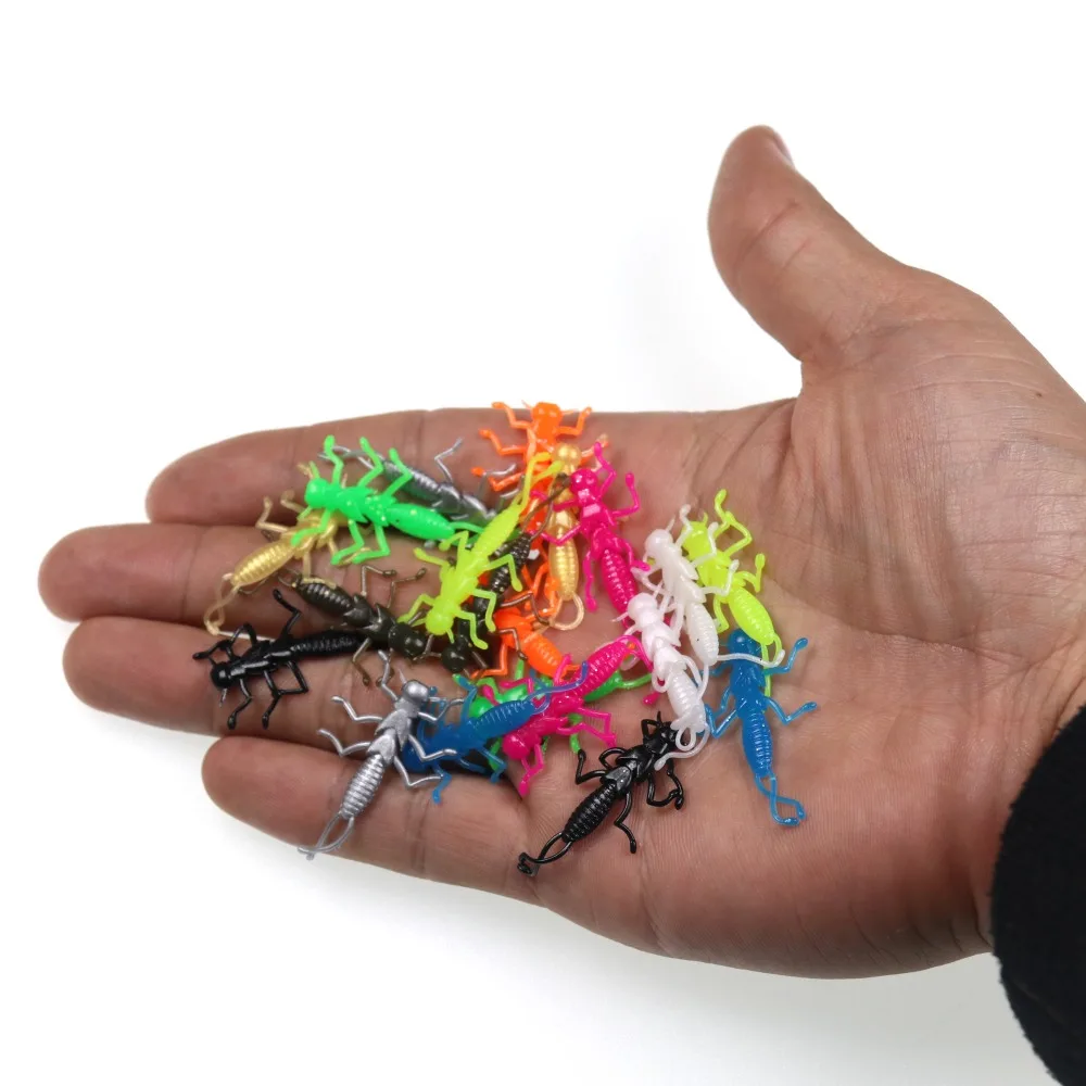 Wifreo 20 piezas suave Stonefly Ninfa para trucha Bluegill Perch Creek pesca cebo señuelo - imagen 5