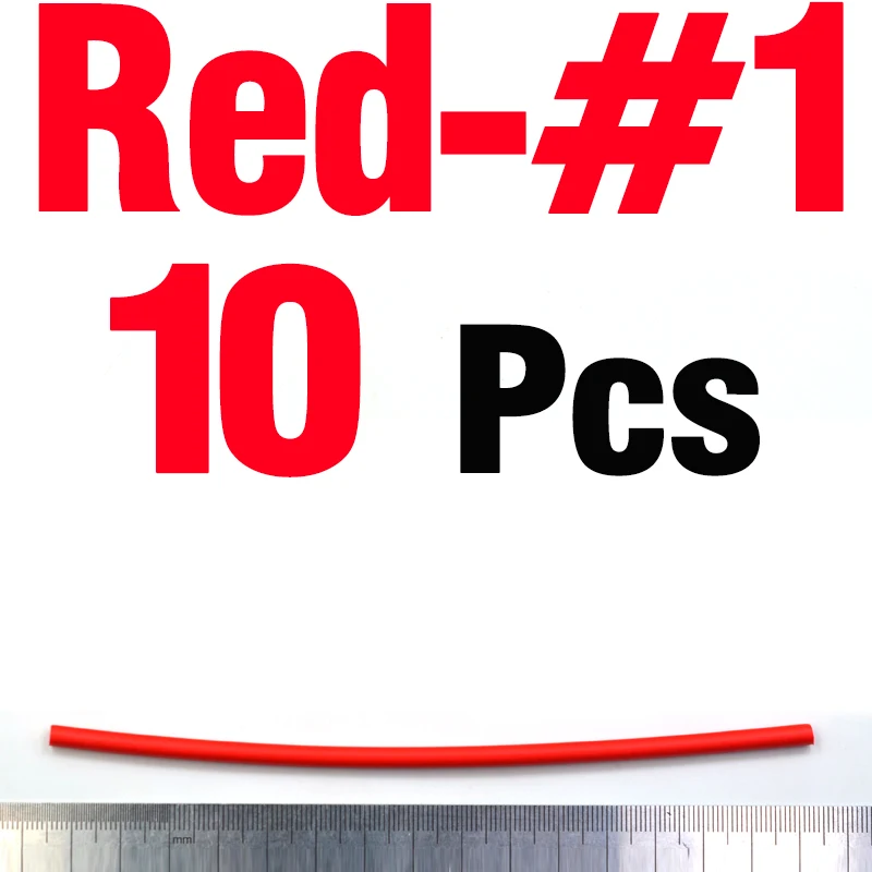 10PCS Red Size 1