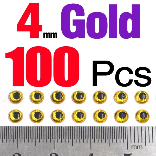 4mm Gold 100pcs