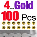 4mm Gold 100pcs