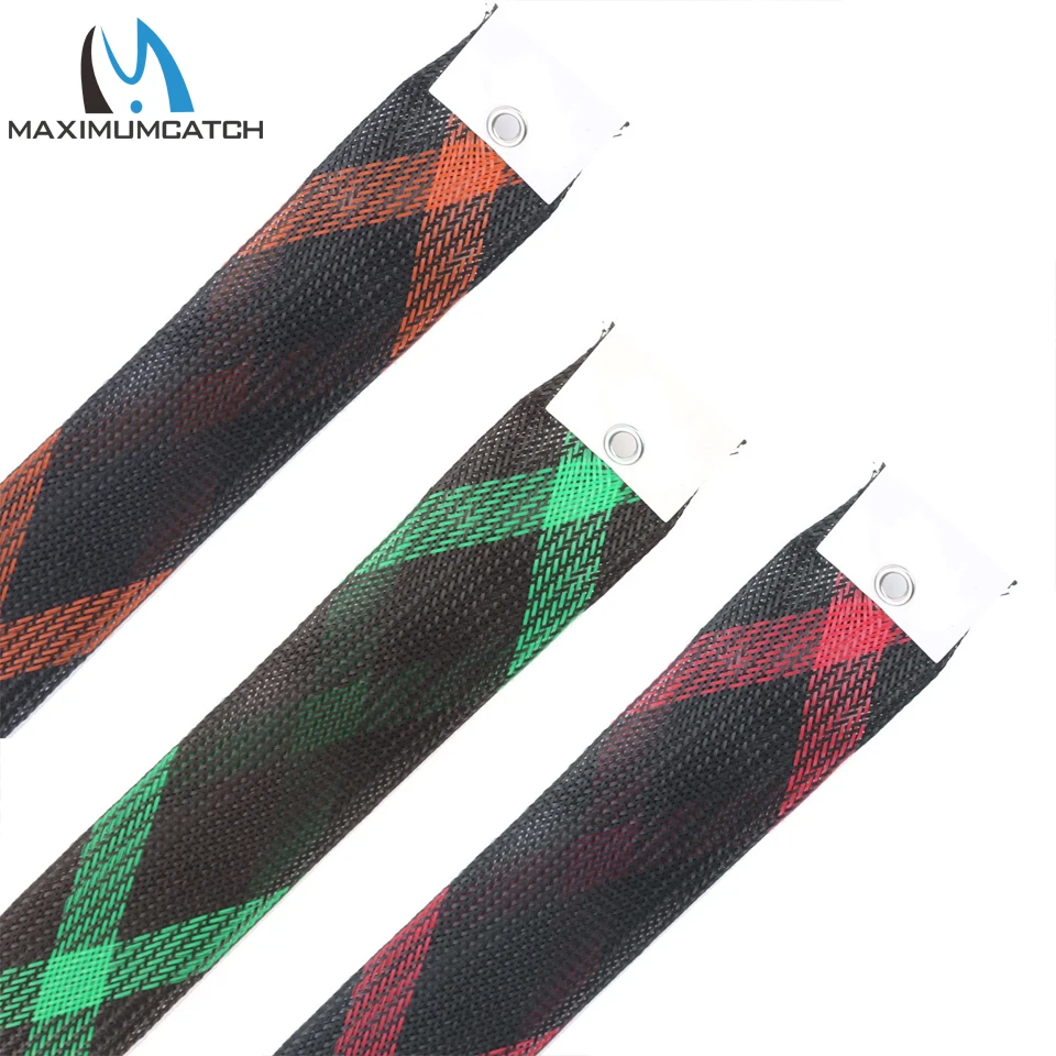 Maximumcatch Cubierta para caña de pescar - Calcetín de fundición de malla grande de 25 mm × 1630 mm con protector de manga para cañas de agua salada/agua dulce - imagen 4