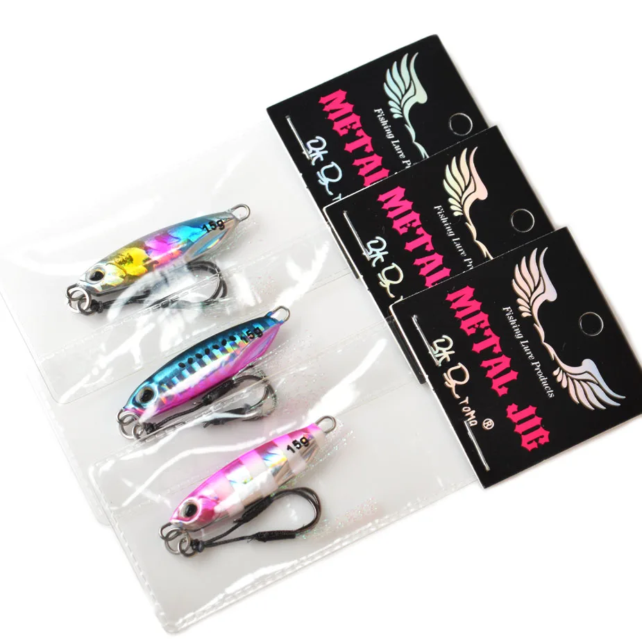 Micro jig metálico luminoso de caída lenta para lubina - imagen 2