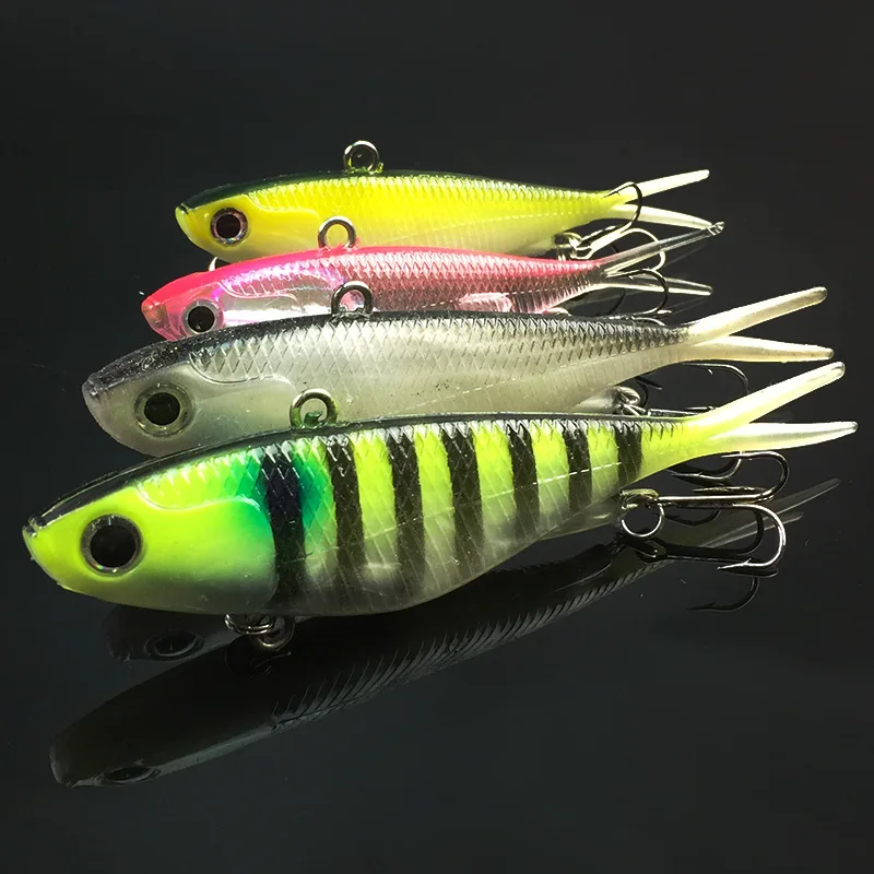 Señuelo de pesca de cuerpo suave, señuelos de cola de horquilla abierta, alambre de acero conectado de 9,5 cm/11,5 cm, 20g, 36g, pescado de plomo