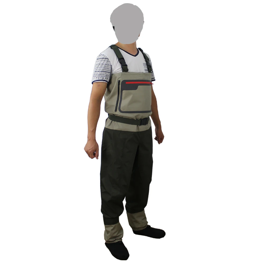 Pantalones impermeables transpirables para pesca con mosca, bota de pecho, para hombres y mujeres - imagen 2